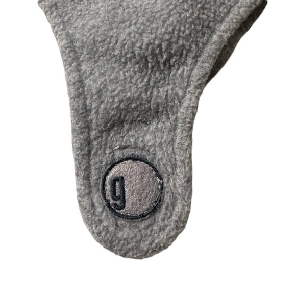 GYMBOREE Gray Fleece Trapper Winter Hat Boy Girl 18M-3T Orange Vintage Velcro - Picture 5 of 10